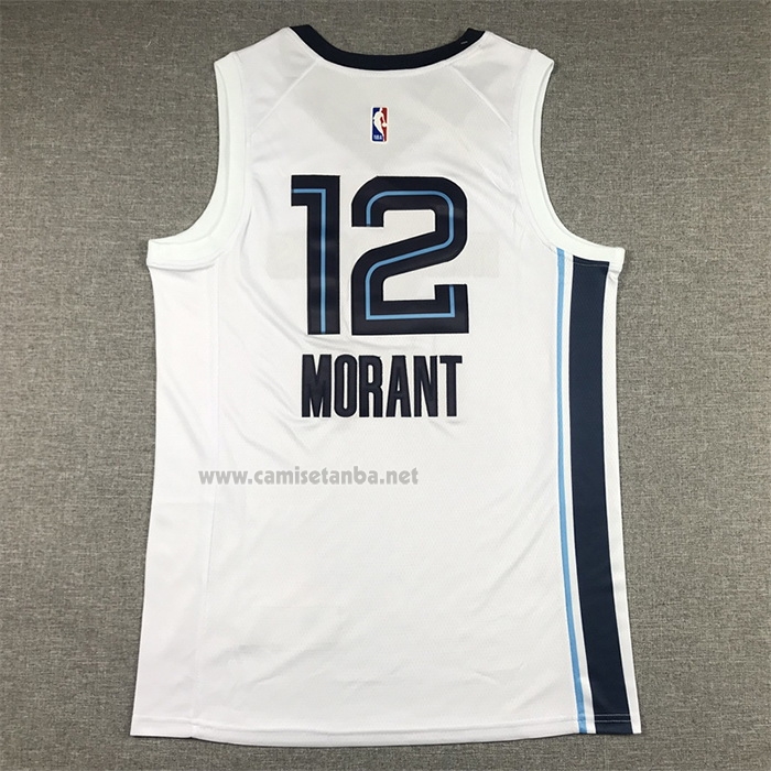 Camiseta Memphis Grizzlies Ja Morant #12 Association 2022-23 Blanco